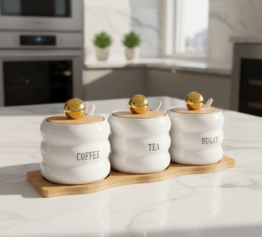 Ceramic Cannister 3 set 