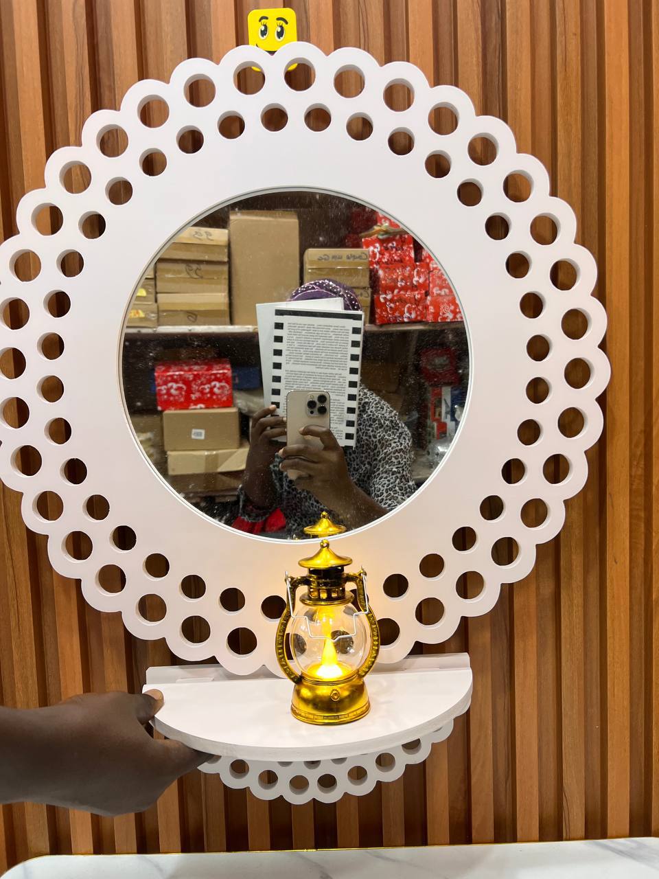 LAVWORLD Wooden mirror and console se