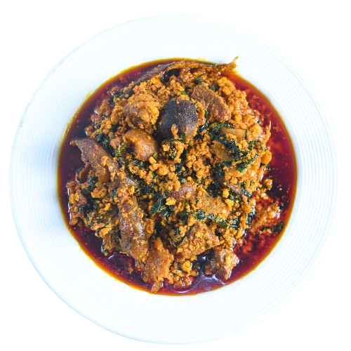  Egusi soup with 2 beef 