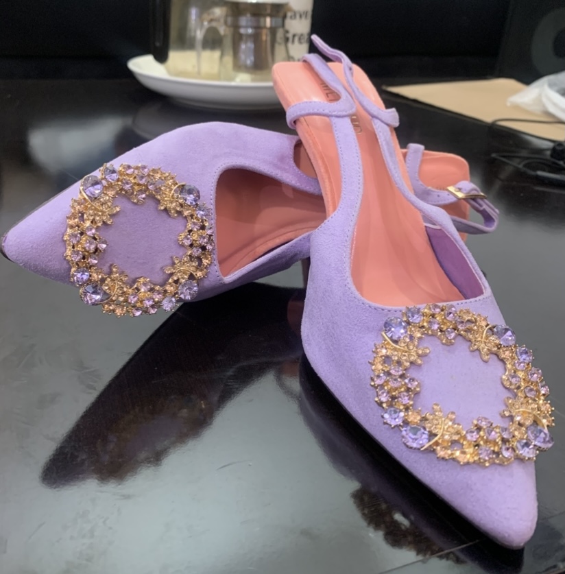 MENBUR LILAC HIGH HEEL SHOES 