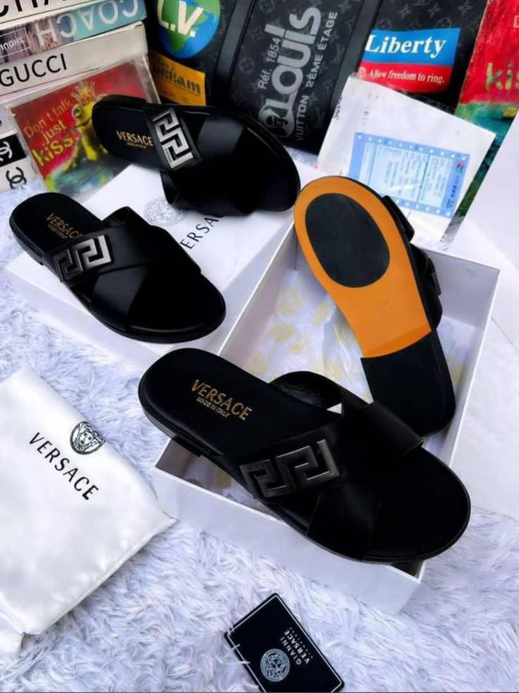 VERSACE Palm sandals